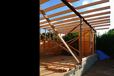 SH Studio Roof Framing