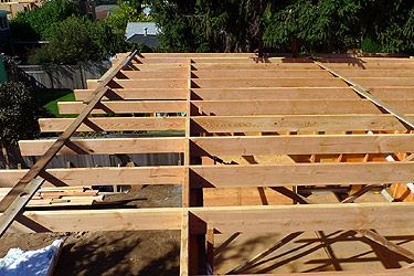 SH Studio Roof Framing