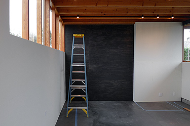 Painted Plywood Walls